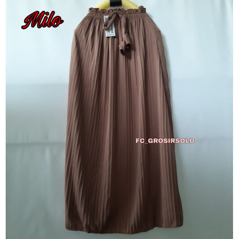 Rok plisket anak tanggung / Anak umur 10-12 th / bhn jersey