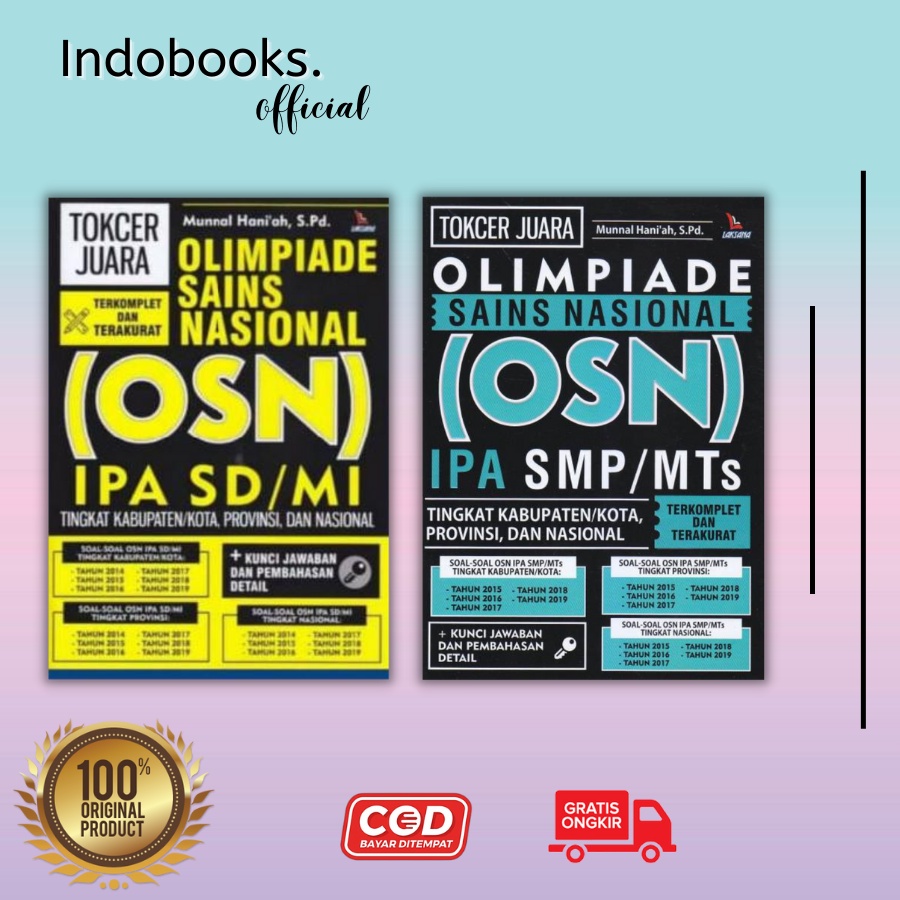 Jual Tokcer Juara Olimpiade Sains Nasional (OSN) IPA SD/MI & Tokcer ...