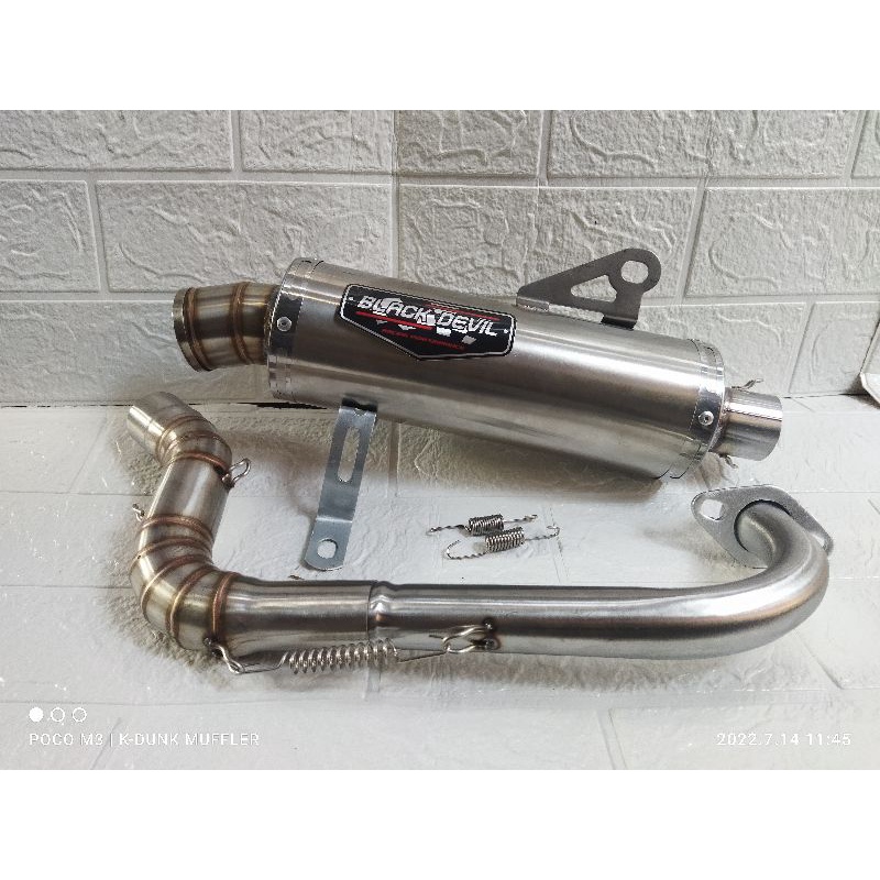 Knalpot Black Devil Beat Scoopy Mio Vario inlet38