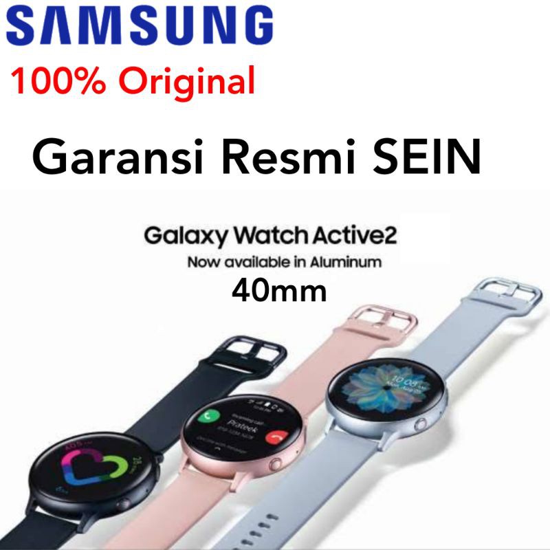 Samsung Galaxy Watch Active2 Active 2 40mm 44mm Silver Rosegold Violet Pink Black SEIN Garansi Resmi