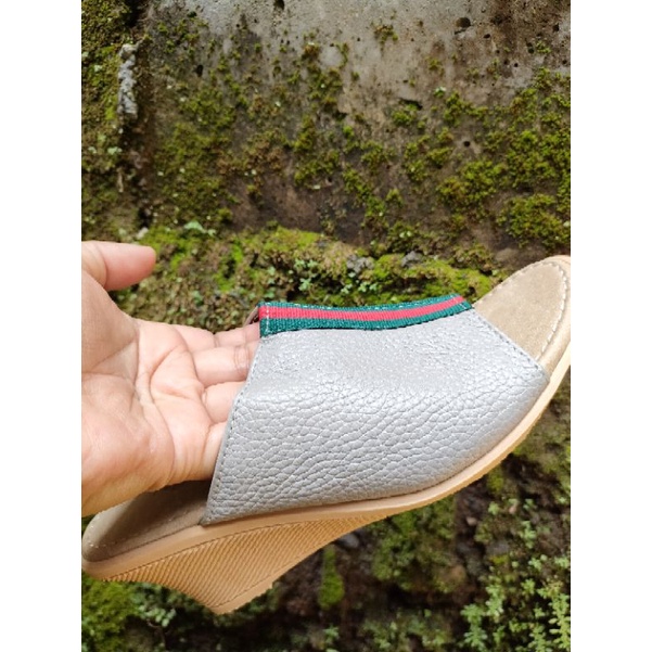 sandal kulit garut sol 5cm model polet