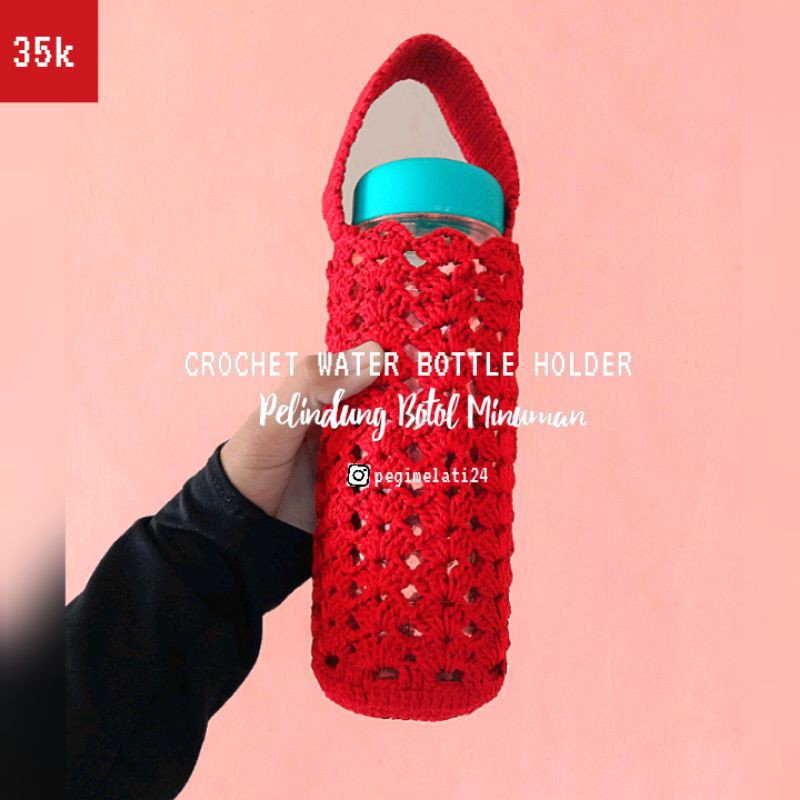 

Sarung botol minum rajut