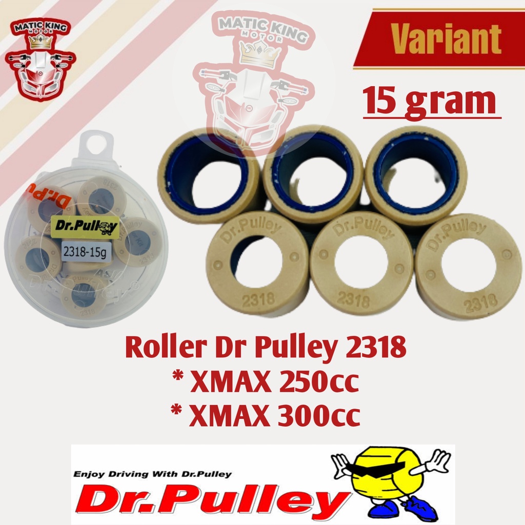 Roller roler Yamaha XMAX 250 300 cc Dr Pulley 2318 12gr 13gr 14gr 15gr