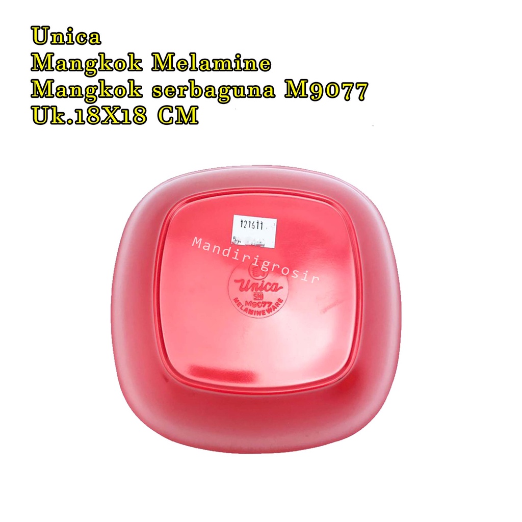 Unica * Mangkok Melamine * Mangkok serbaguna * M9077 * Uk.18X18 CM