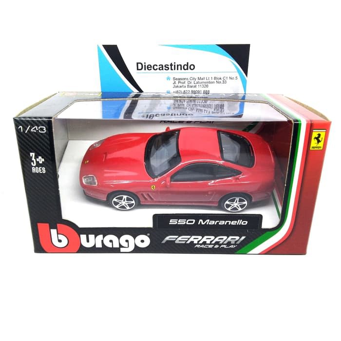 dct319 Bburago 1:43 Ferrari 550 Maranello Box