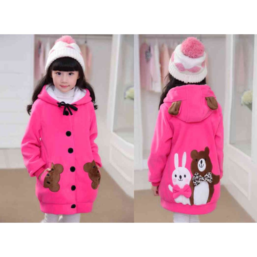 FMJ 286 Jaket Hoodie Kid Funny Fanta Pakaian Anak Perempuan Wanita Cewek Babyterry Pink Lucu Baju