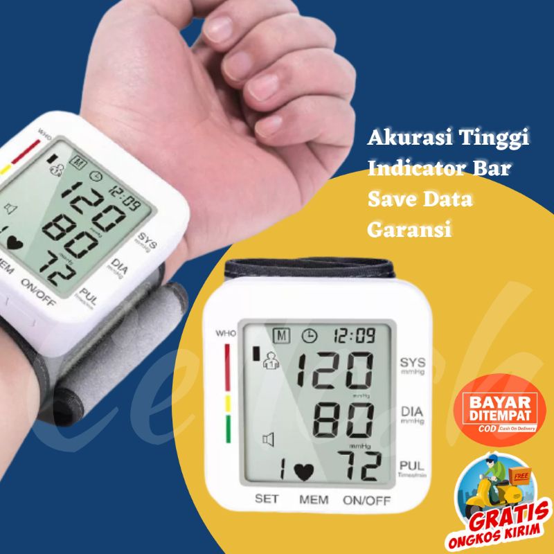 Tensi Darah Alat Ukur Tekanan Darah Electronic Blood Pressure Sphygmomanometer with Voice