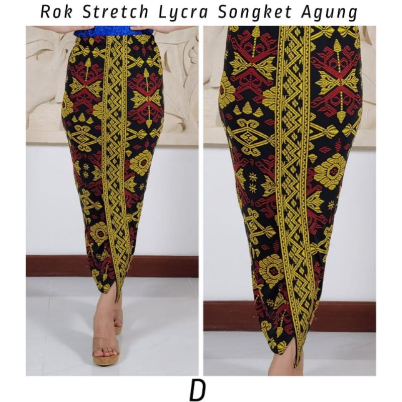 Rok Lycra Stretch Songket Agung