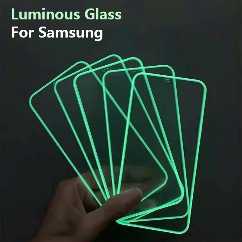 Pelindung Layar Tempered Glass Luminous Untuk Samsung Galaxy A20S A40S A30 A50S A60 A70 A91 A02 A03S A12 A21 S21FE