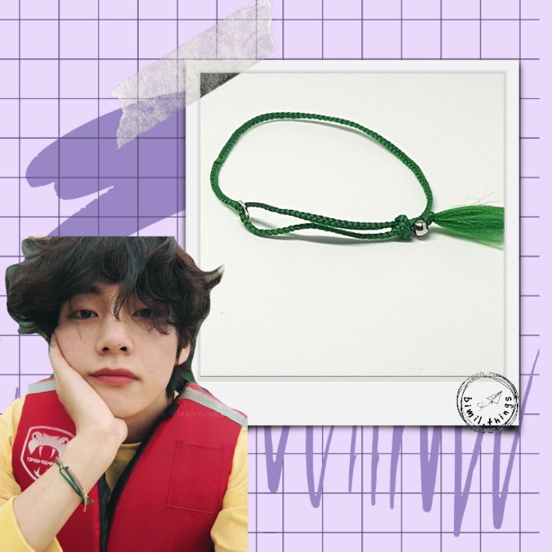 BTS V Inspired Bracelet | Friendship Bracelet | Gelang Tali | Gelang Taehyung BTS | Gelang V| Gelang
