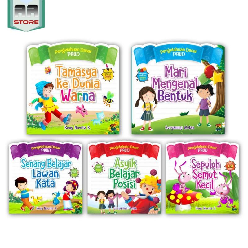 Jual Buku Cerita Anak Bergambar PAUD TK - Seri Pengetahuan Dasar PAUD