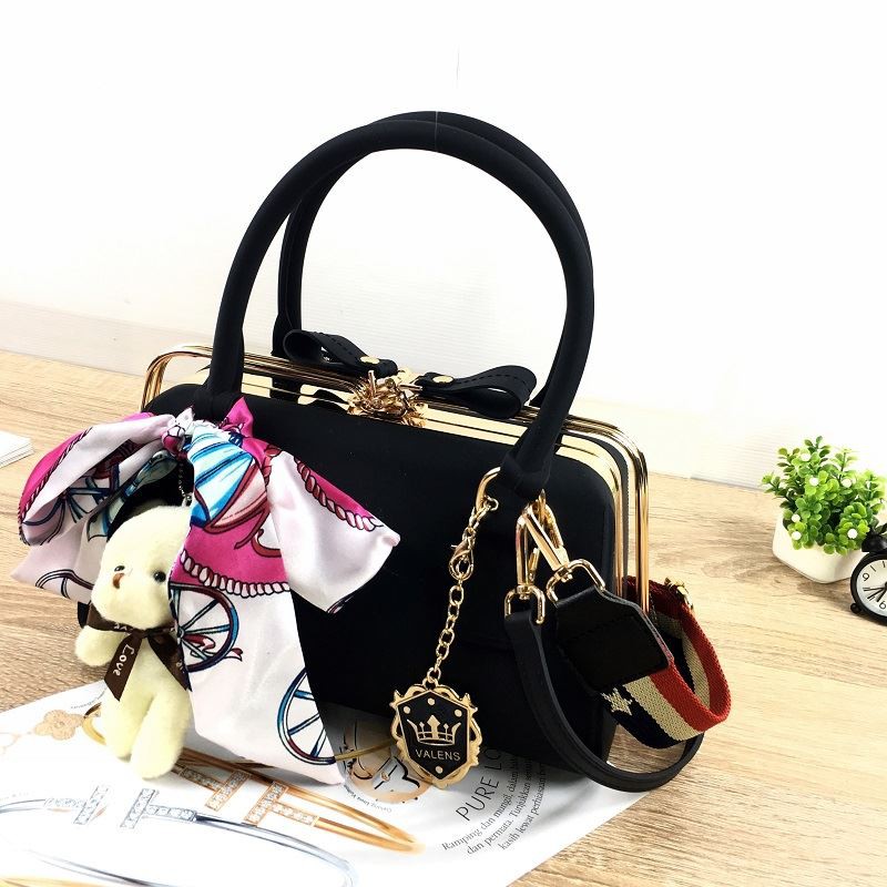 M4880 PROMO TAS TABUNG JELLY IMPORT ELEGAN GANTUNGAN BONEKA 2 TALPAN