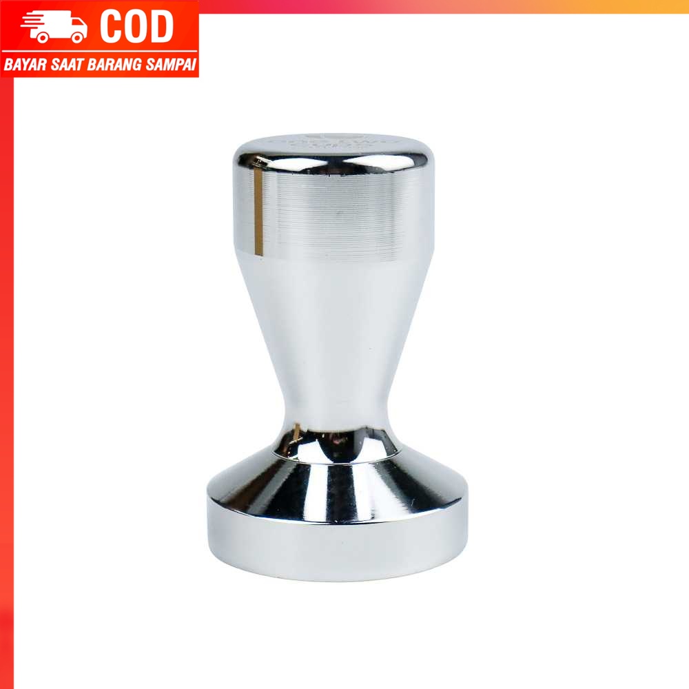 (100% BARANG ORI) One Two Cups Tamper Kopi Espresso Flat Stainless Steel 51mm - SS51