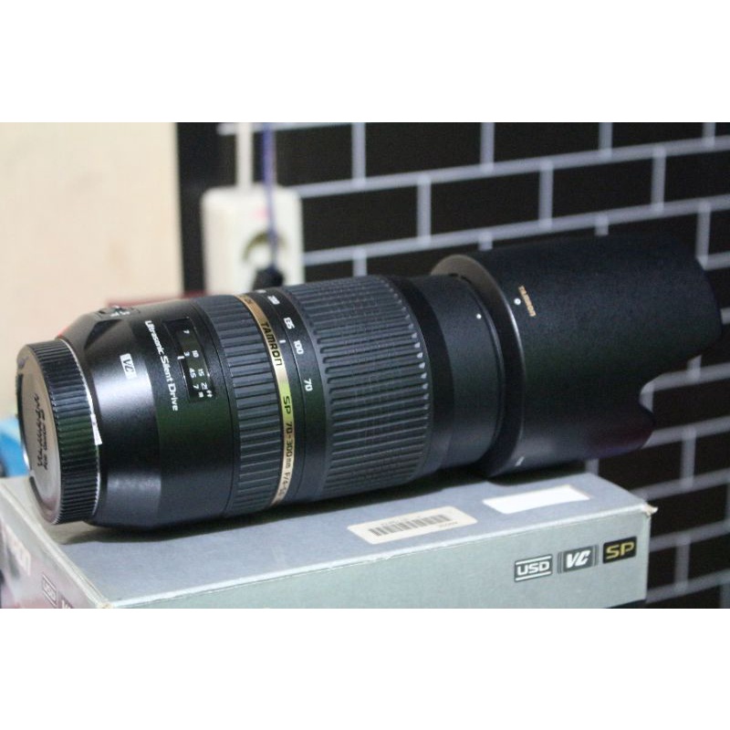 Lensa Tele Tamron 70-300mm VC USD For Canon