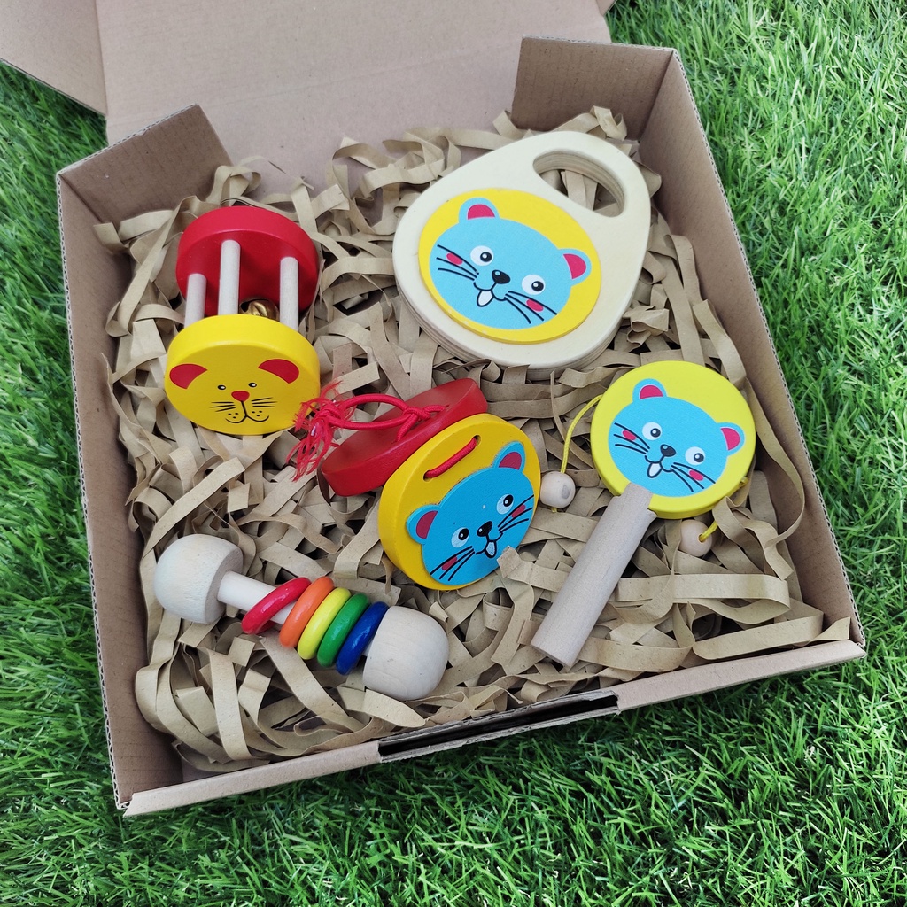 Baby Toddler Hampers Gift - Wooden Musical Montessori Toys