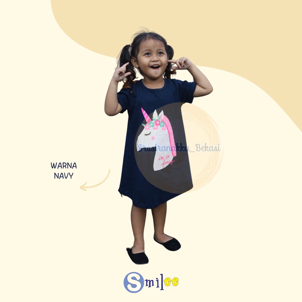 Daster Anak Smilee Sablon Junior Mix Motif Size 6-10 TAHUN