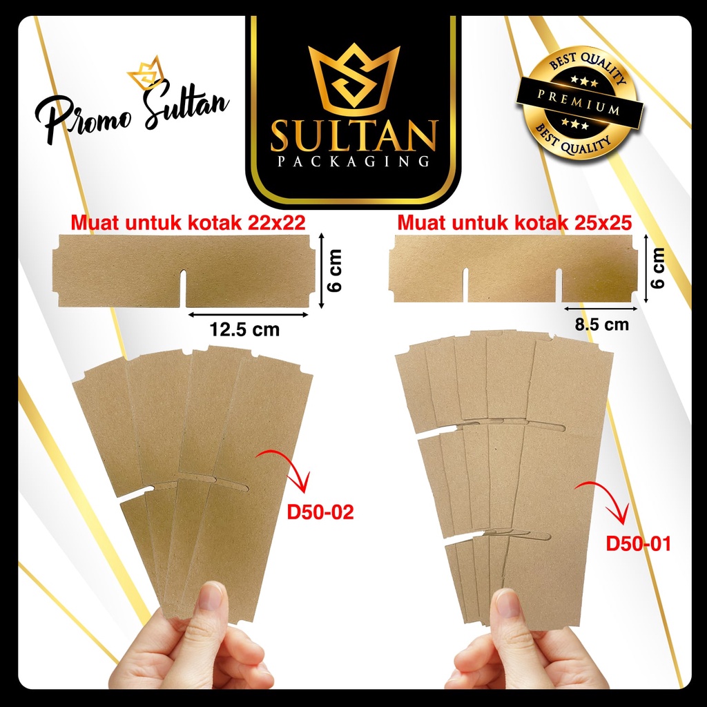 Sekat Box - Sekat Kotak Kue - Pembatas Box - D50