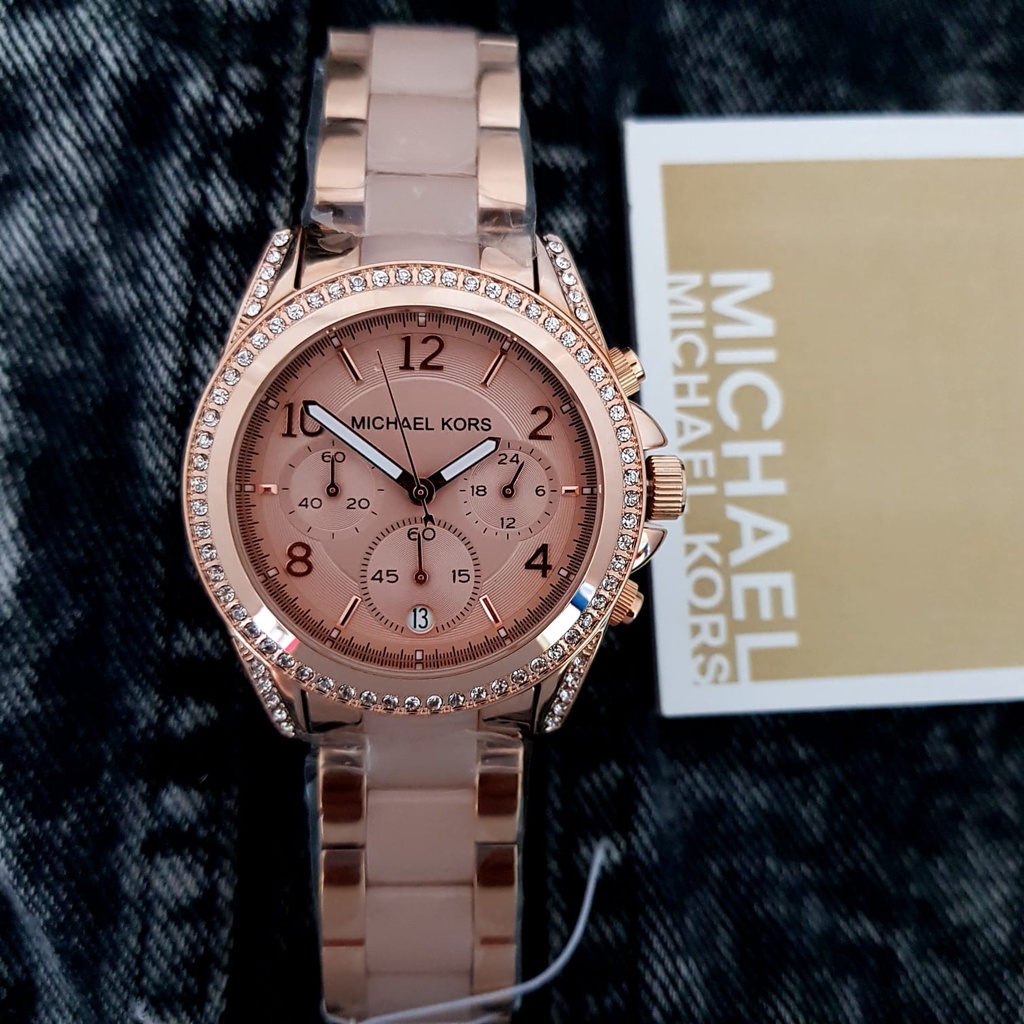 JAM TANGAN REAL WANITA MICHAEL KORS MK-5943 mk5943 BOX ORIGINAL QUARTZ JAM TANGAN  IMPORT BRANDED GA