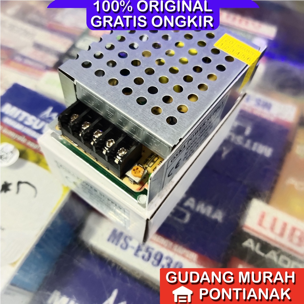 Adaptor 12V 3A power supply KLOP cocok untuk LEd strip CCTV dan elektronik 12V lainnya