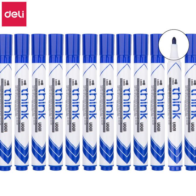 

BAYAR DITEMPAT Deli EU00130 (BOX) Dry Erase Marker/Spidol Whiteboard 12 Pcs - Blue/PULPEN GEL/PULPEN LUCU/PULPEN 1 PACK/PENSIL WARNA/PENSIL 2B/PENGHAPUS JOYKO/PENGHAPUS LUCU/RAUTAN PENSIL PUTAR/RAUTAN ELEKTRIK/SPIDOL WARNA/SPIDOL PERMANEN/SPIDOL