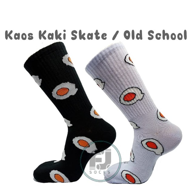 KAOS KAKI SKATE/OLD SCHOOL MOTIF TELOR CEPLOK