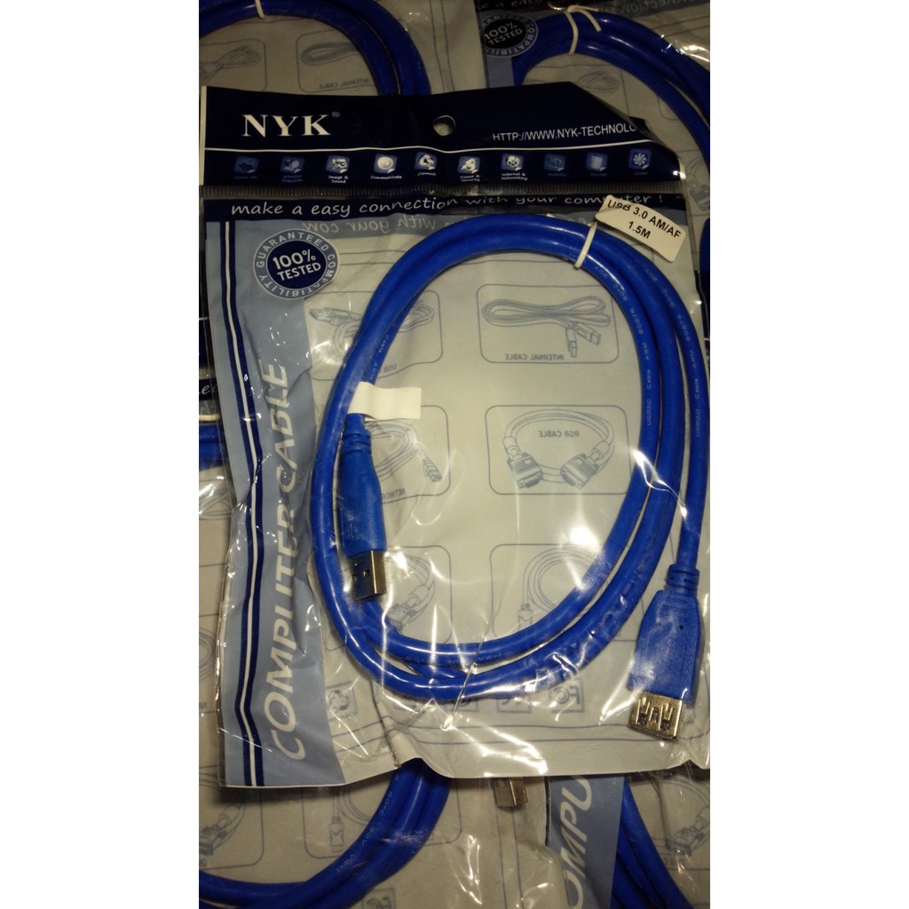 Nyk Kabel USB3.0 Extension/Male to Female 1,5Meter