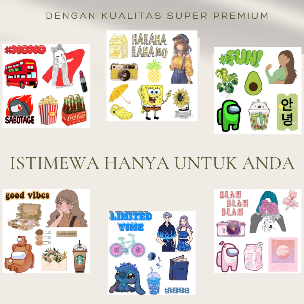 

STICKER AESTETIC, STICKER KOREAN GIRL, STICKER MURAH DAN BERKUALITAS (TINGGAL TEMPEL/FREE CUT)