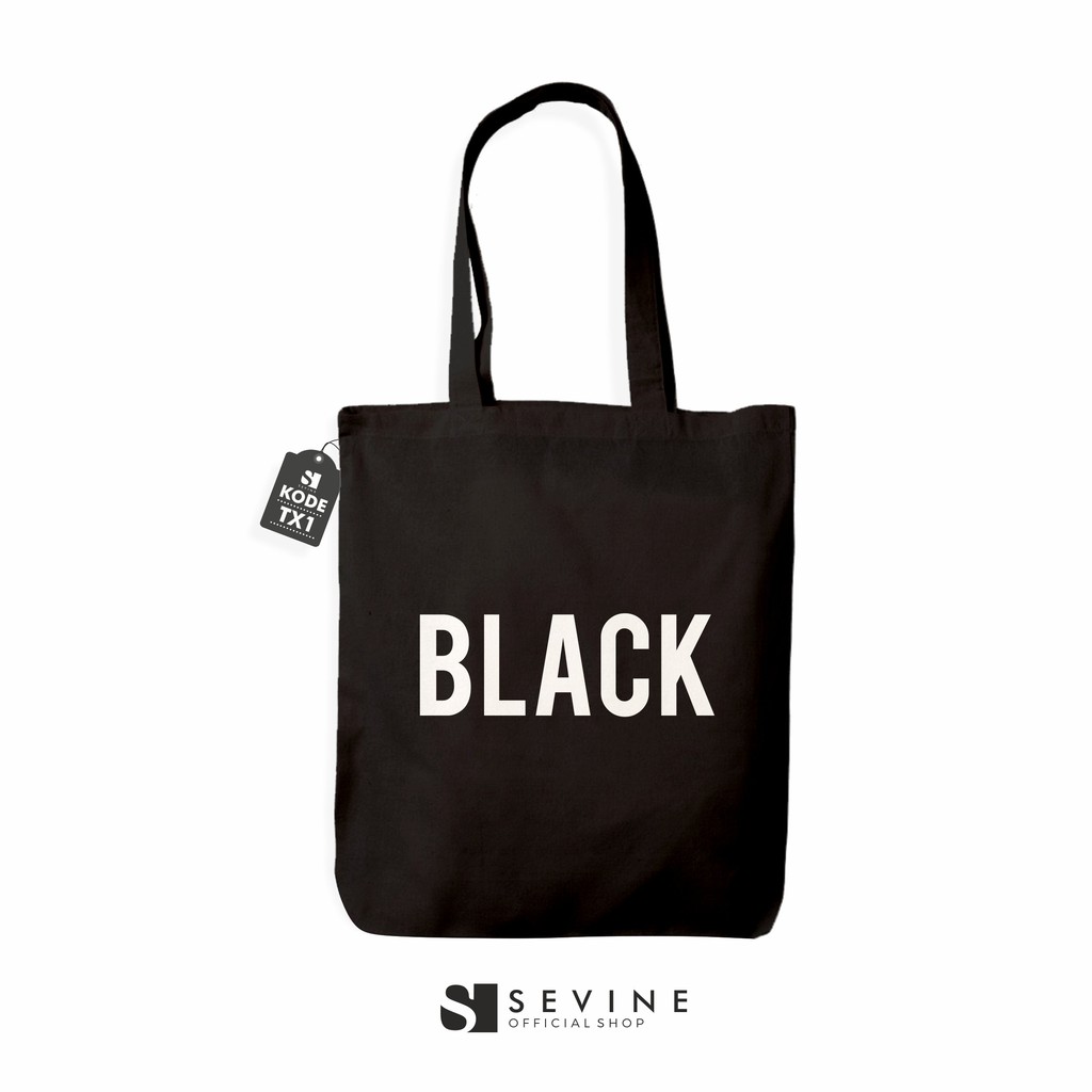 Sevine Totebag Sablon Tas Fashion Wanita Tote Bag Resleting quote motivation - TX