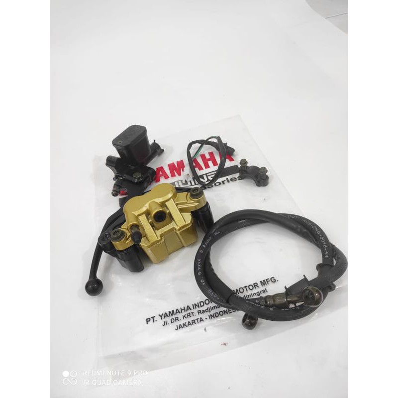 Kaliper + master rem set + selang rem depan Fiz r, force, vega r lama, Jupiter z lama