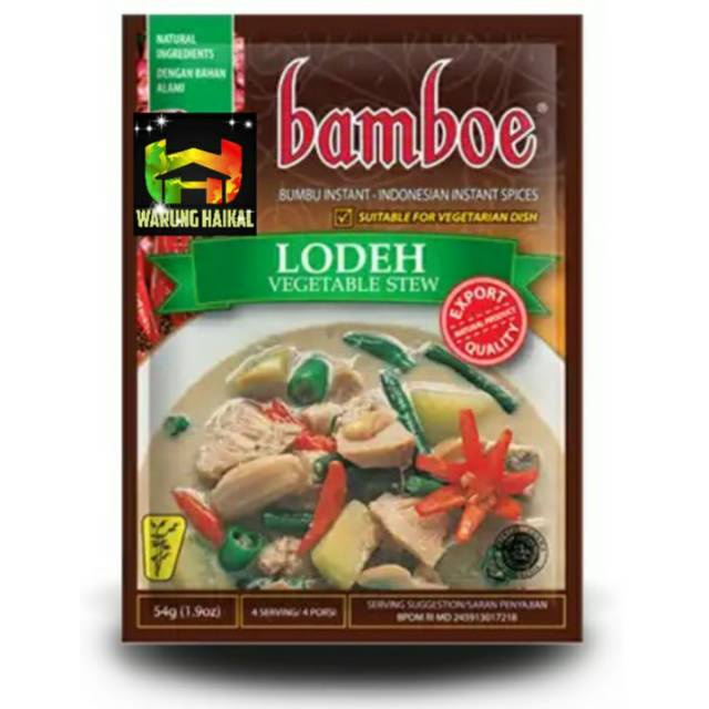 

Bamboe Bumbu Dapur Lodeh Instant 54 gr