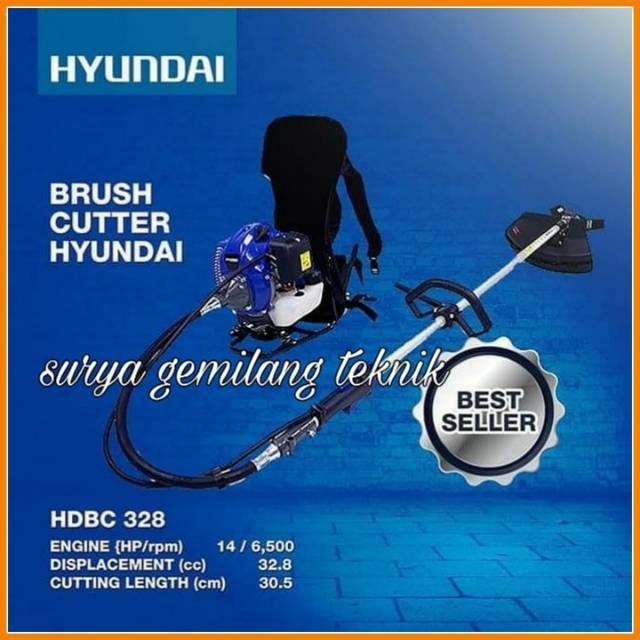 Mesin Potong Rumput Hyundai HDBC 328 Mesin Potong Rumput Gendong