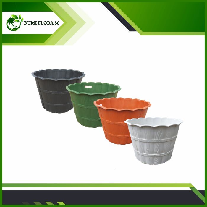 pot kayu 35 cjp 822 /pot plastik motif kayu/pot bunga