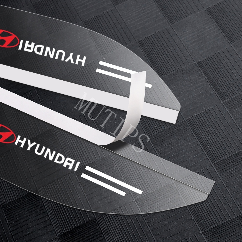 Hyundai 2Pcs Cover Pelindung Kaca Spion Mobil Bahan ABS Transparan Untuk Getz Accent Atoz i20 Trajet H1 i10 Kona Santa Fe