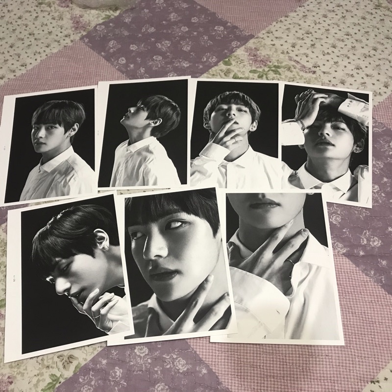 RARE BTS FACE PHOTO COLLECTION PHOTOBOOK POSTCARD PHOTOCARD WINGS TOUR SHARING MEMBER SET PC