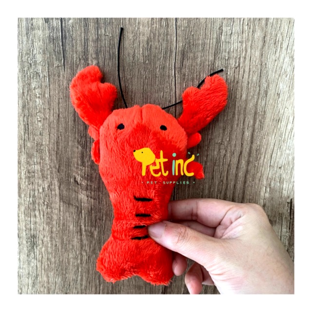 Pet toy lobster squeak