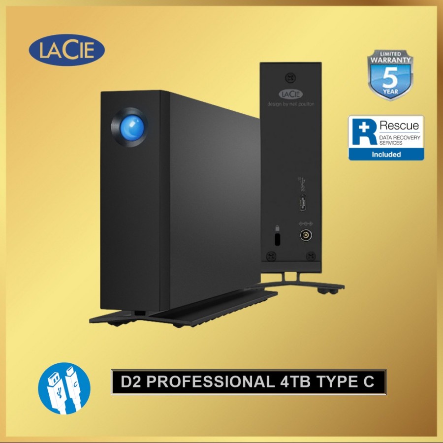 LaCie d2 Professional 4TB USB 3.1 Type-C External HDD STHA4000800