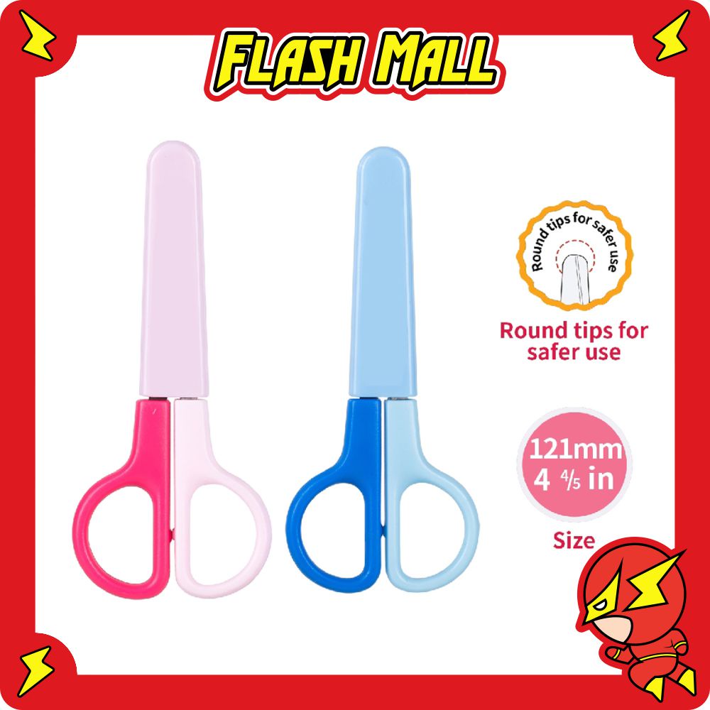 

FLASHmall S013 Deli Gunting Sekolah ujung tumpul aman digunakan