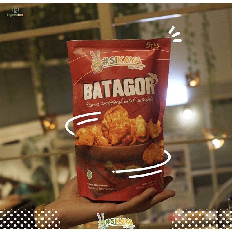 

BATAGOR CHIPS - PEDAS GURIH(ENDOLITA PISAN) KEMASAN 115 GRAM - MERK SIKAYA