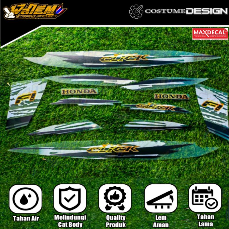 STRIPING TRANSPARAN VARIO 110 KARBU / VARIO 110 FI MODEL CLICK SPORT