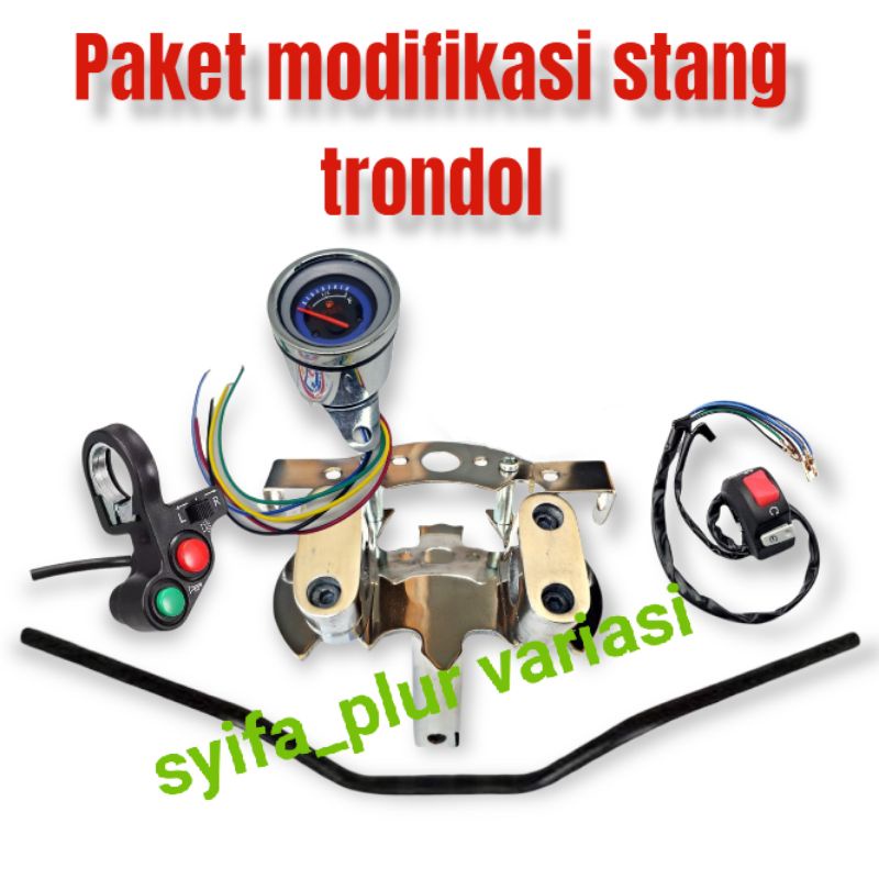 Paket dudukan stang trondol matic dan bebek