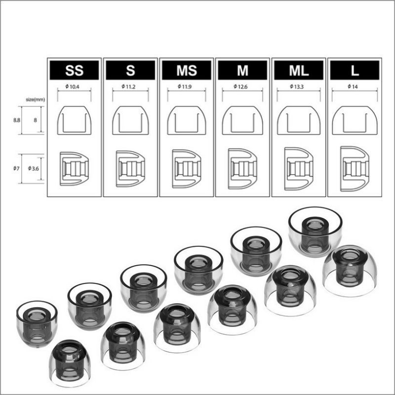 Original Azla Sedna Earfit / Azla Xelastec Eartips for Earphone