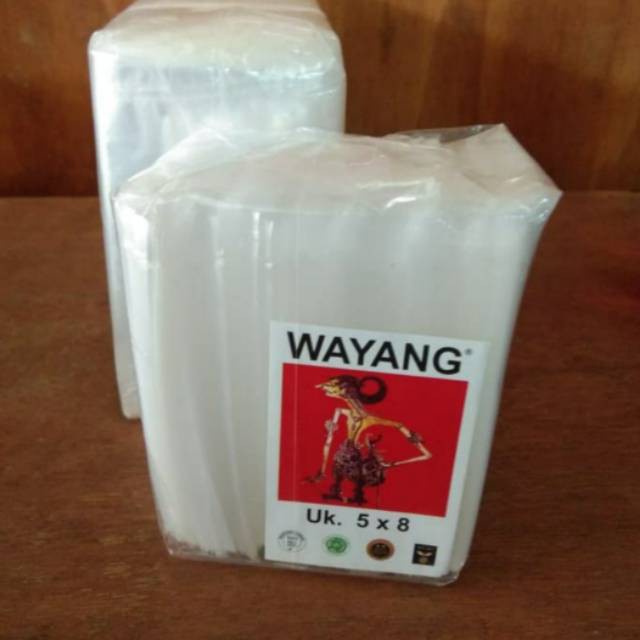 Plastik Wayang 5 x 8 - Plastk PP Bening 8 x 5 Transparant