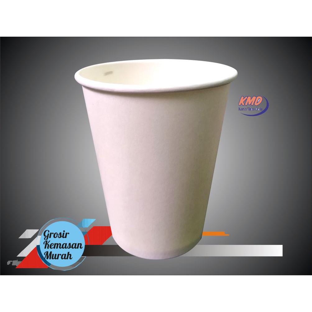 Paper cup gelas kertas polos  8 oz gelas  kopi foodgrade 