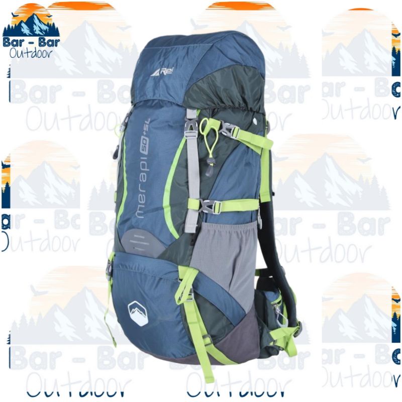 Tas Gunung Carrier Arei Rei Merapi 50+5L