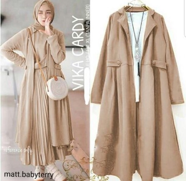 JC- Vika Cardy / cardi wanita muslimah / Outer wanita terbaru