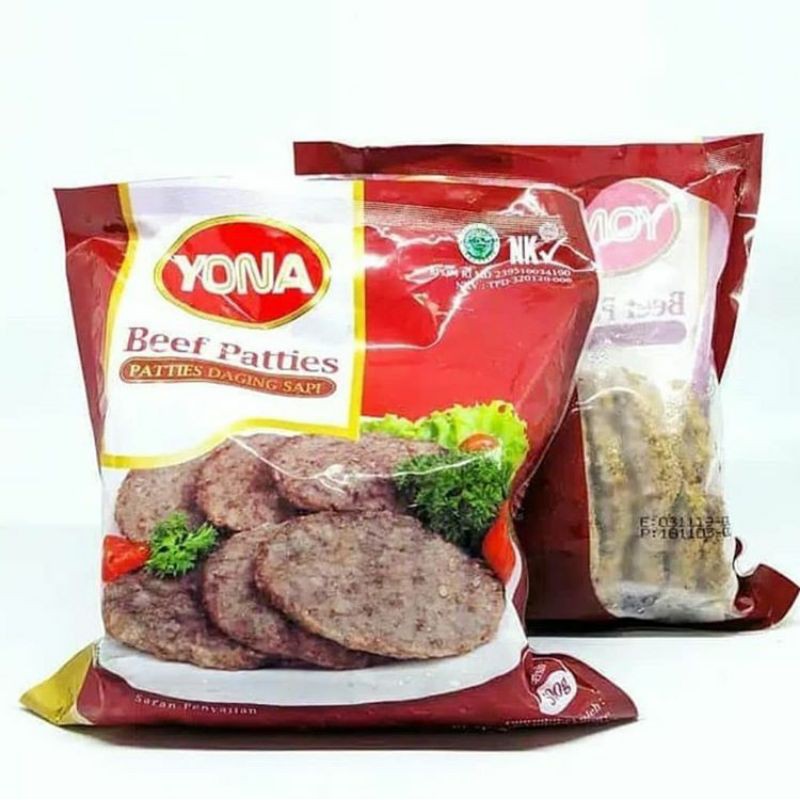 

Beef Patties Yona Patties Daging Sapi 500Gram