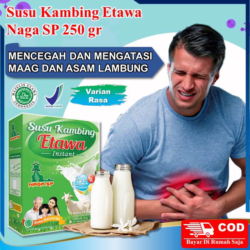 Susu Kambing Etawa Bubuk Murni Obat Asam Lambung Maag Magh Kronis TBC Paru Protein Provit Evaporasi
