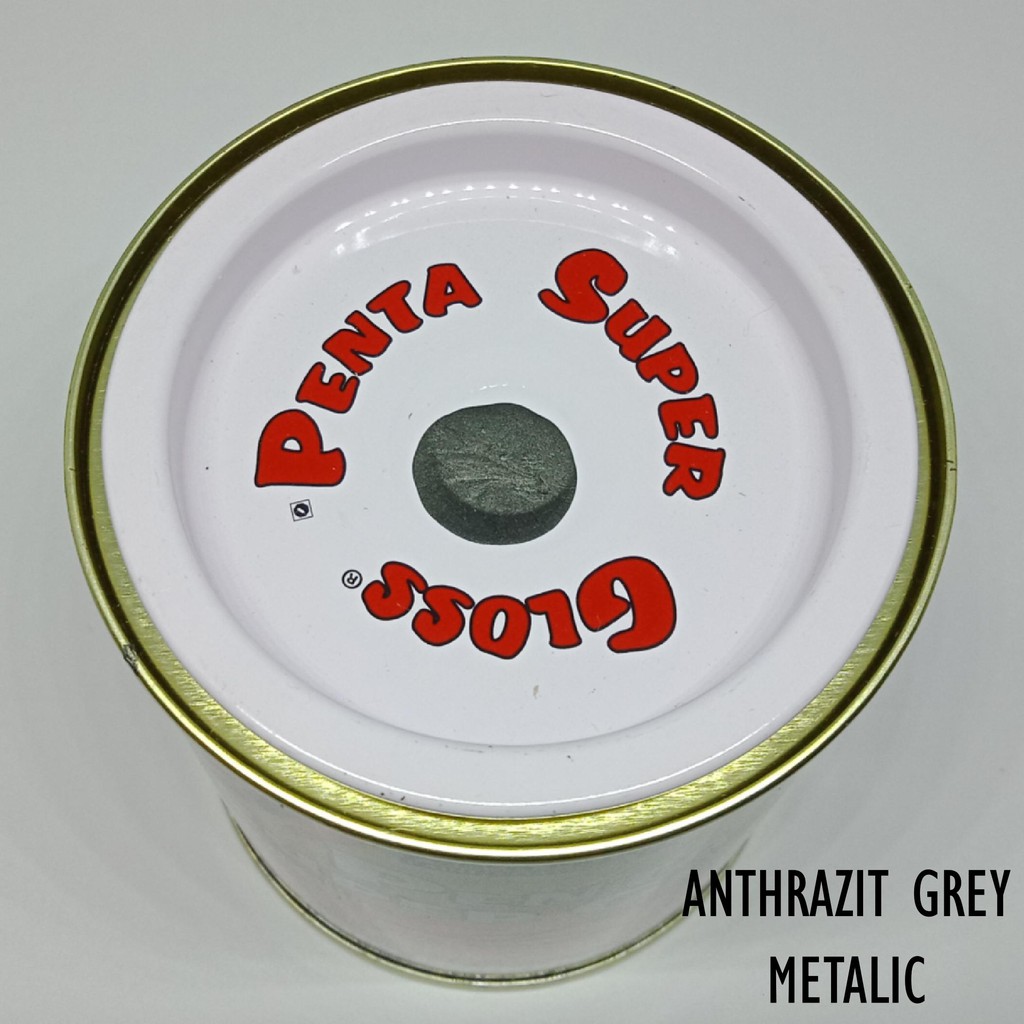 PENTA ANTHRAZIT GREY 1 Kg - cat penta abu abu - cat mobil abu abu -cat  penta grey - cat penta super gloss grey - cat untuk mobil