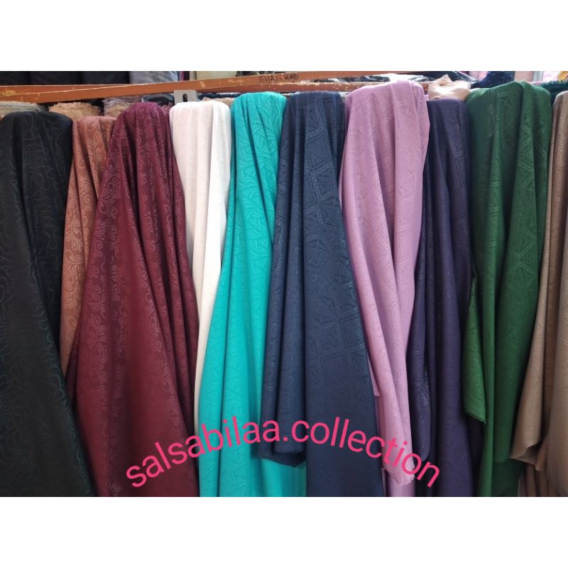 Kain wolfis embos premium lingkar gold