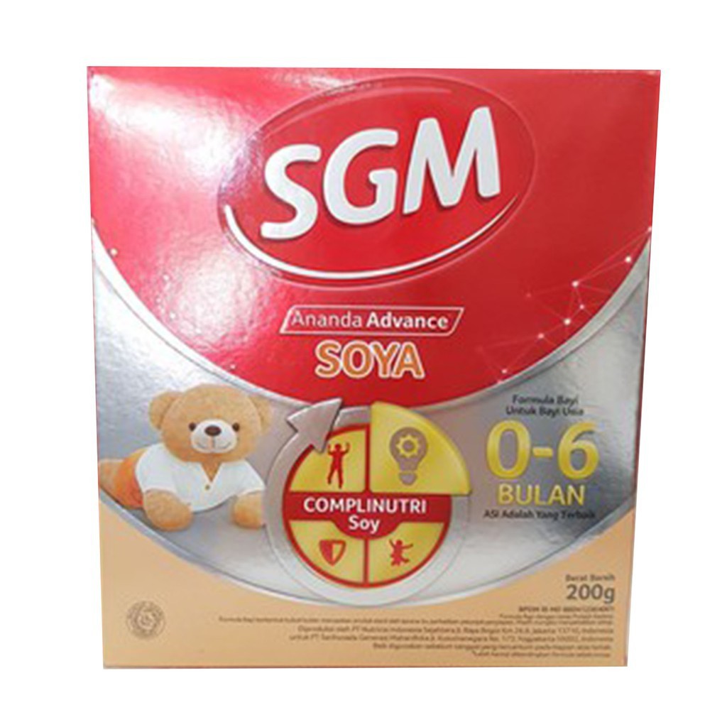 

SGM Ananda Advance Soya 0-6 Bulan 200gr - Susu Formula Anak